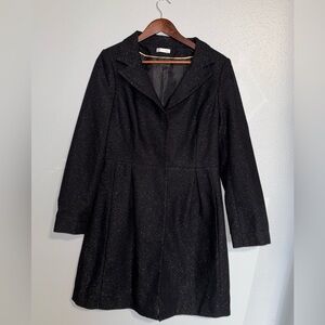 Worthington black trench style coat